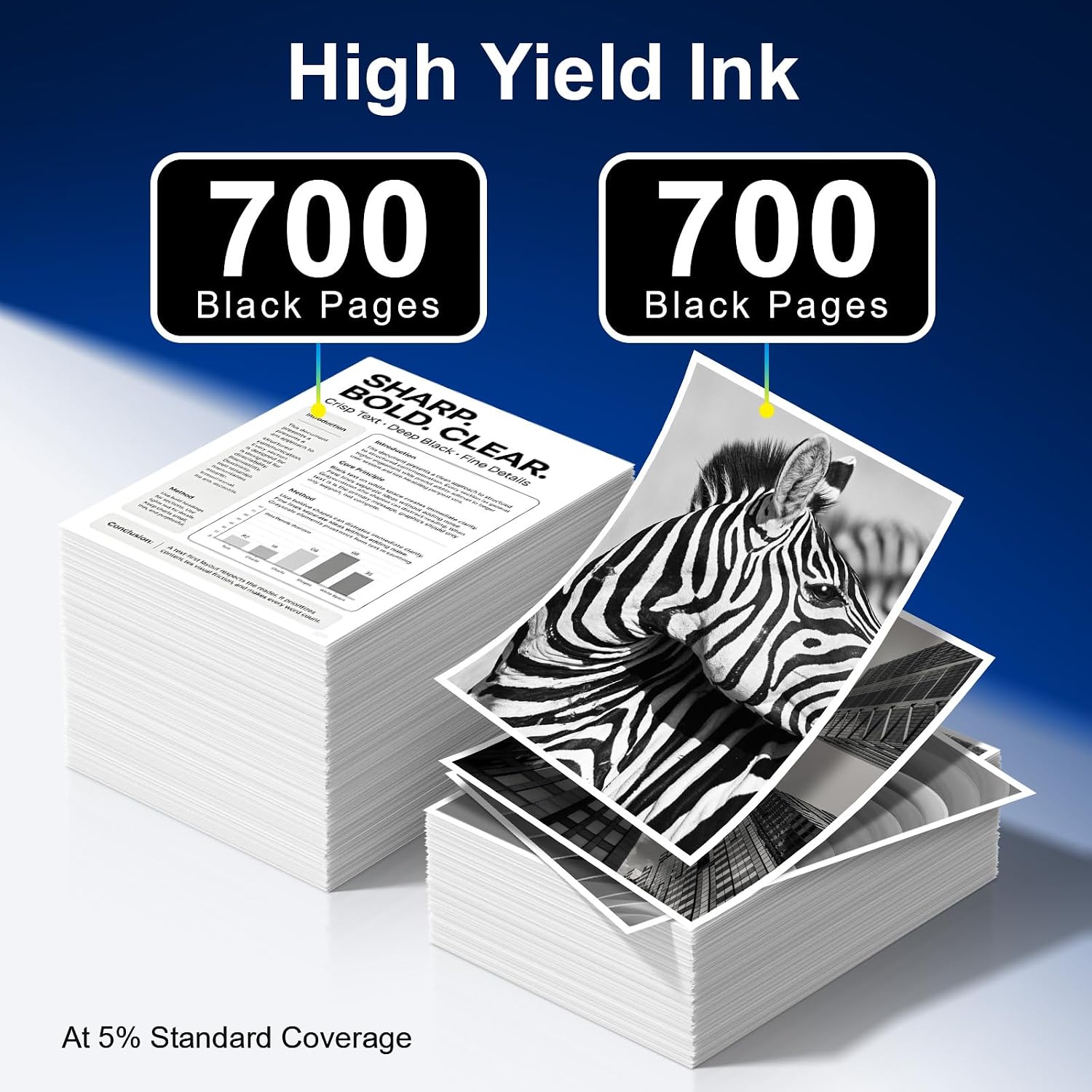 Detalle de NVN 67XL Black Ink Cartridges 67-2B, Two-Pack, 1,400-Page Yield