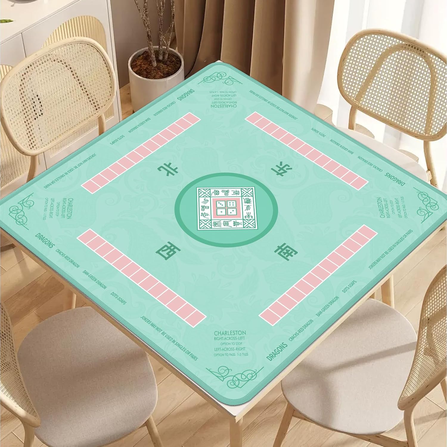 Thumbnail 5 de 2F22E Mahjong Mat 32.4x32.4 Non-Slip