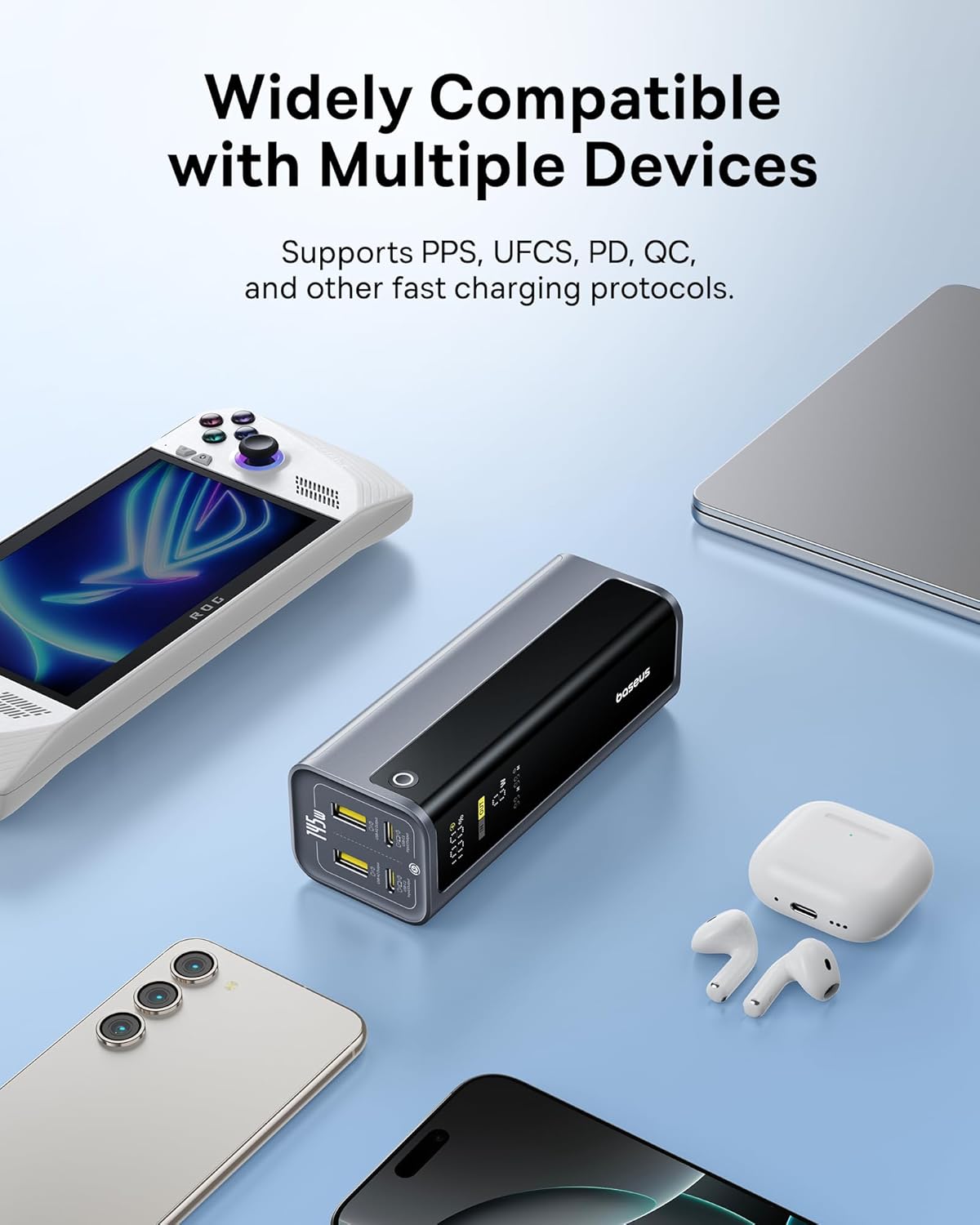 Thumbnail 6 de Baseus EnerGeek Laptop Powerbank 145W 20800mAh – Dual USB-C PD, 4‑Device Charging