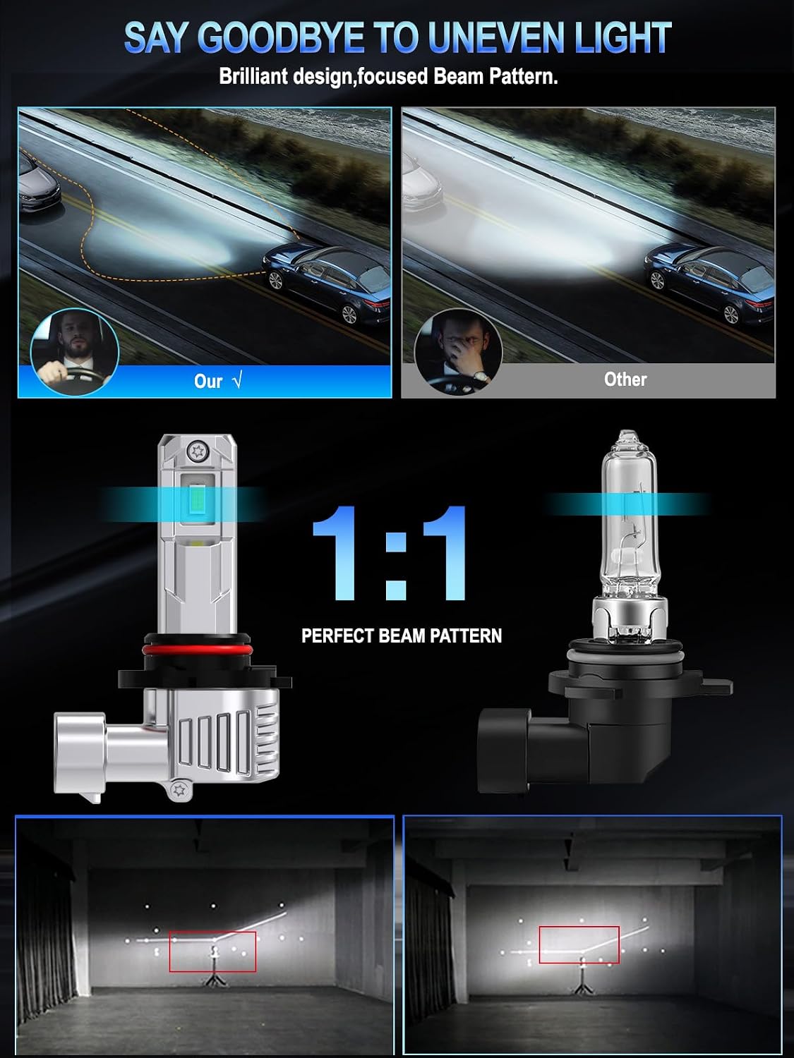 Detalle de XELORD HB3 9005 55W LED per auto