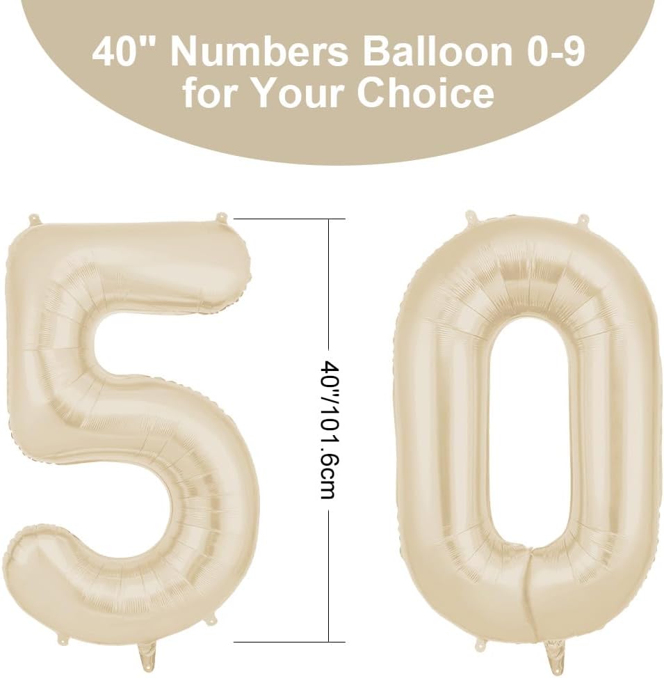 Thumbnail 2 de AOOSU ballon d’anniversaire 50 ans 101 cm