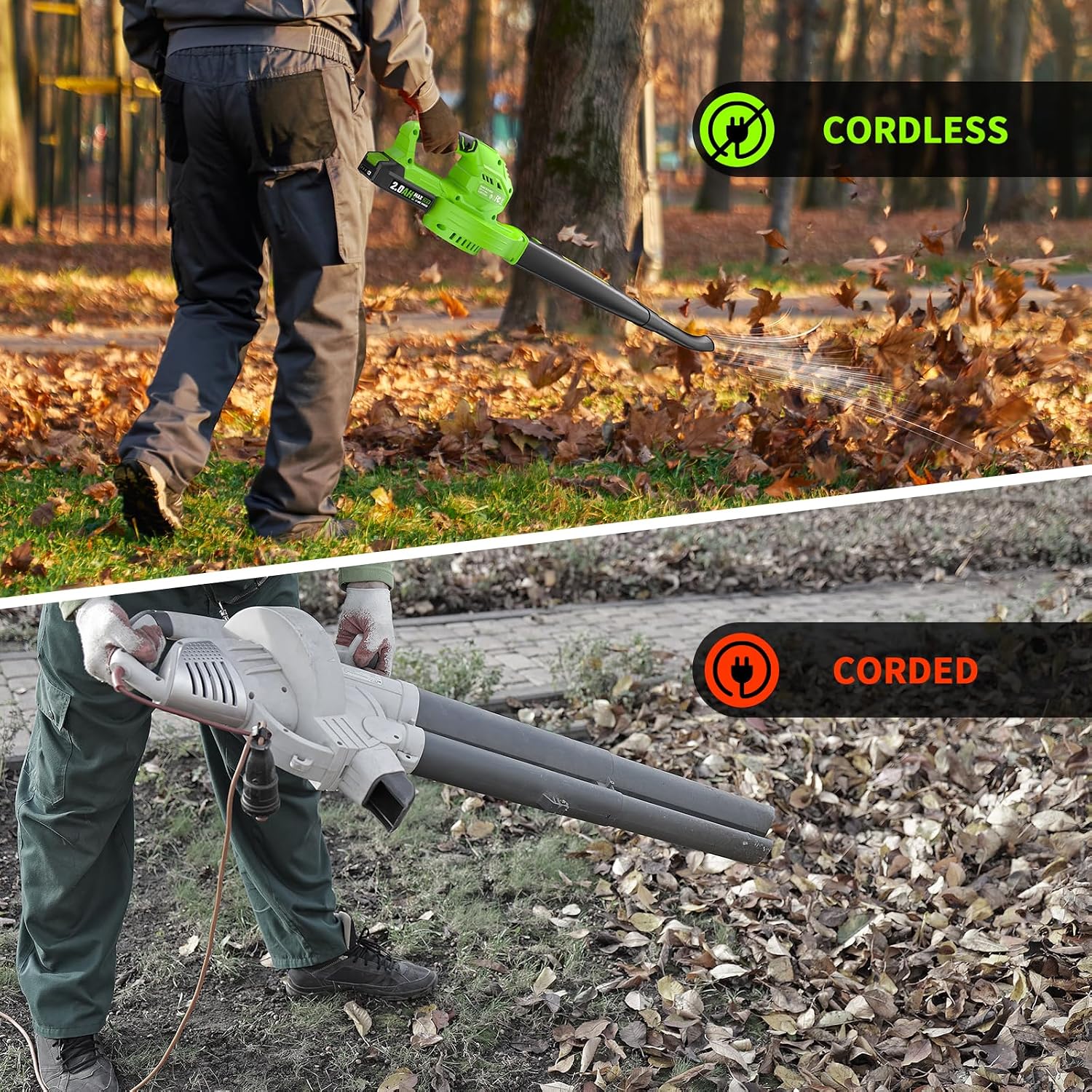 Thumbnail 6 de 20V Cordless Leaf Blower 2 x 2.0Ah batteries 🍃