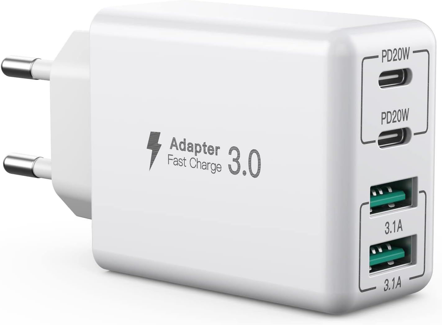 Detalle de USB C Ladegerät 40W 4-Port