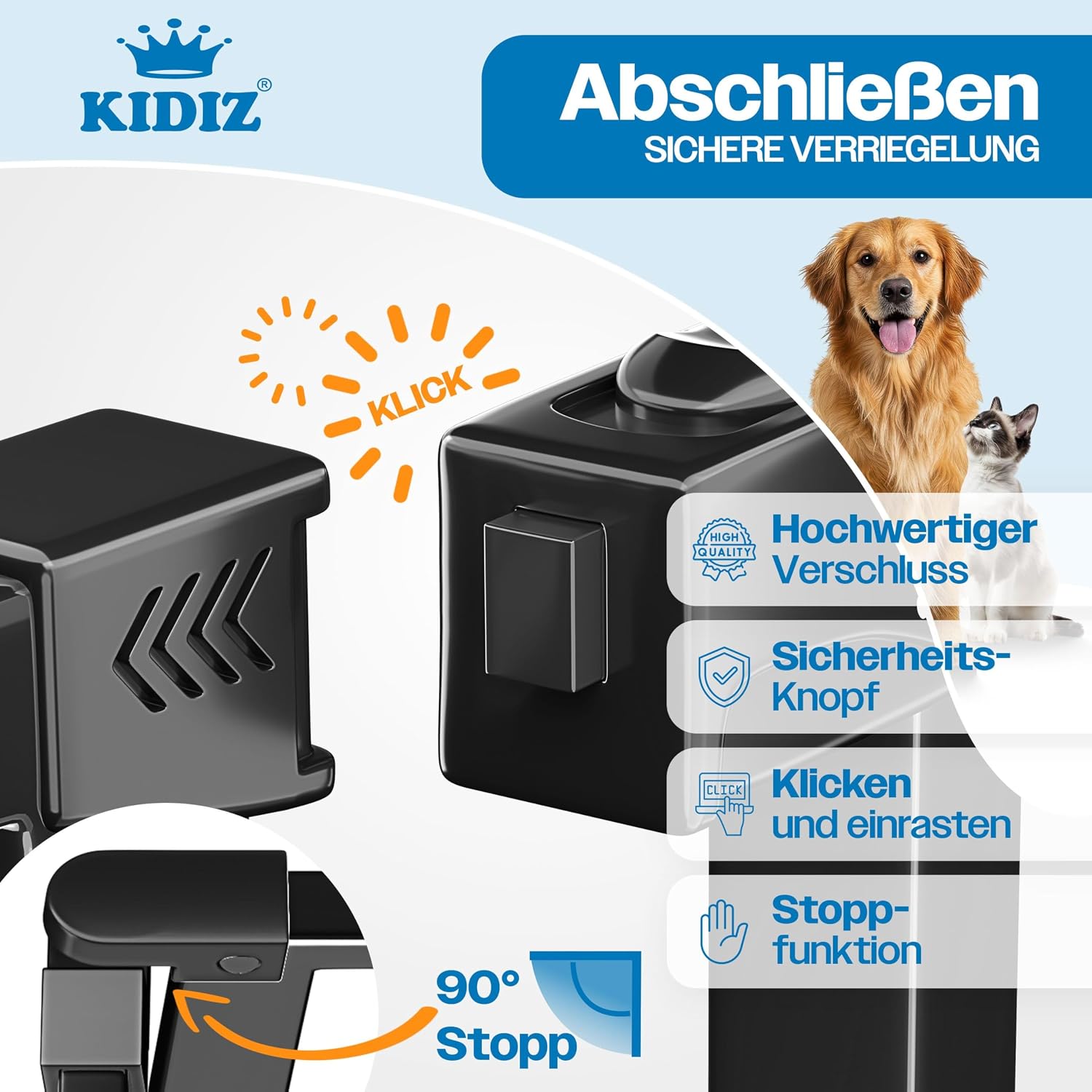 Thumbnail 2 de KIDIZ Absperrgitter 88–94 cm