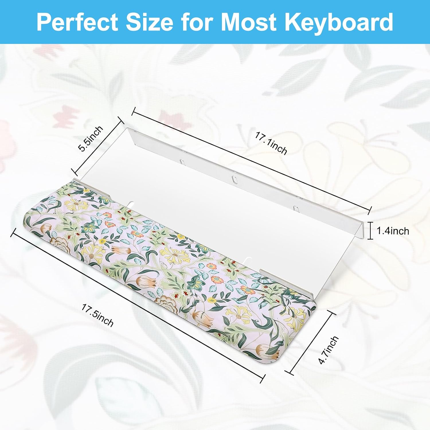 Detalle de MEGREZ Keyboard Stand with Acrylic Riser