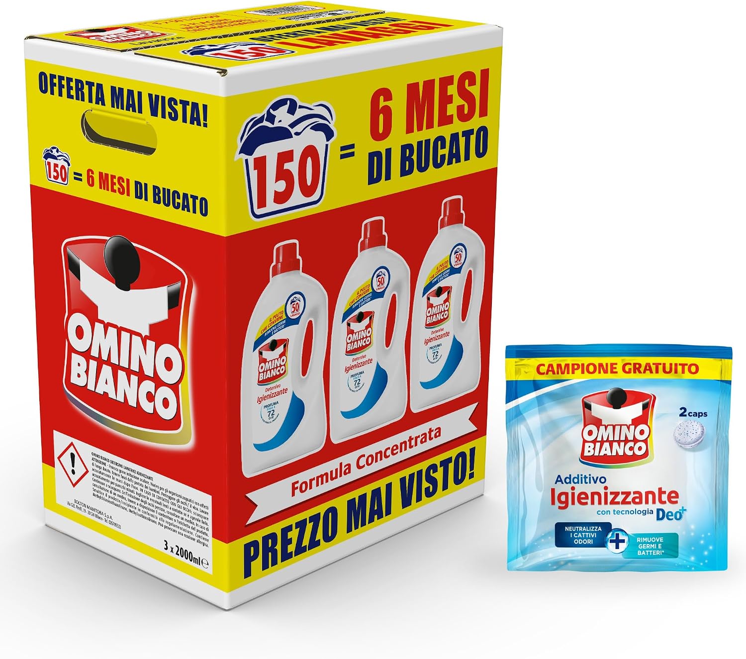 Detalle de Omino Bianco Detersivo Igienizzante 2000 ml