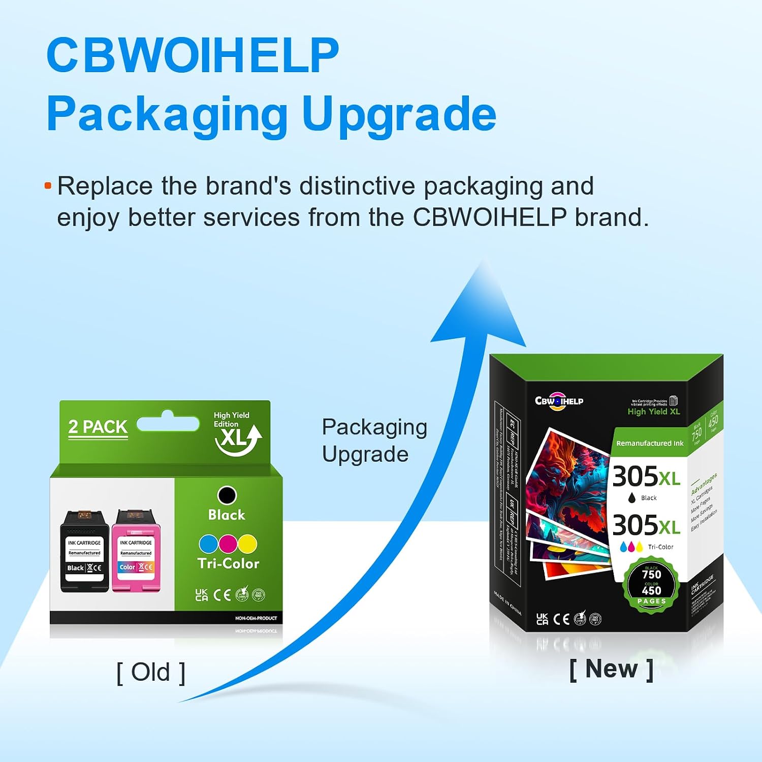 Thumbnail 3 de HP 305XL replacement ink cartridges 2-pack 🖨