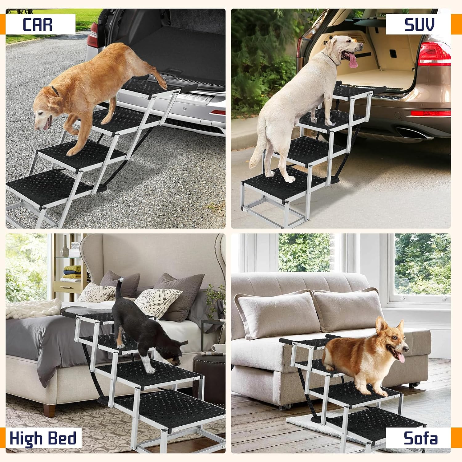 Thumbnail 6 de Snagle Paw Extra Wide Dog Ramp 48.2cm