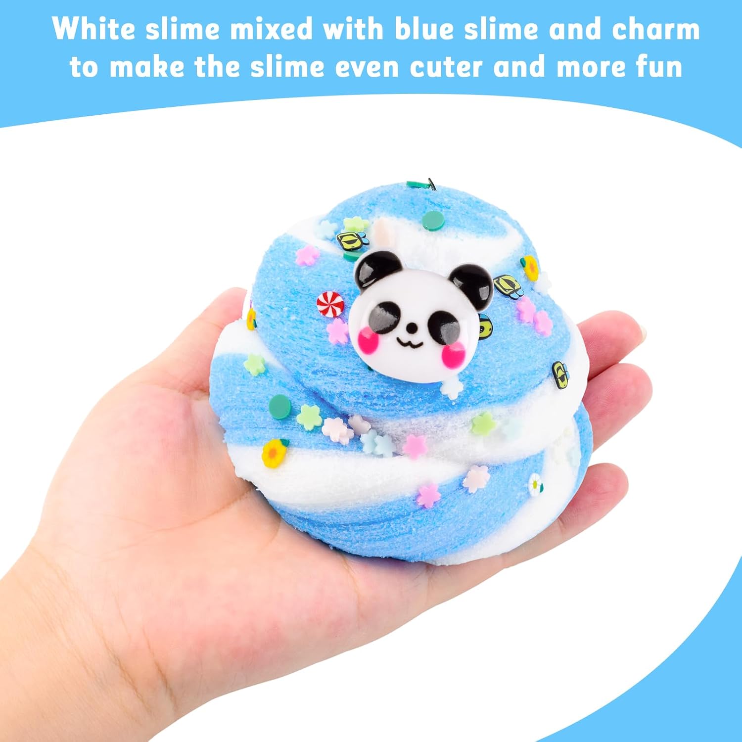 Detalle de Fluffy Cloud Slime Kit 10-pack for kids
