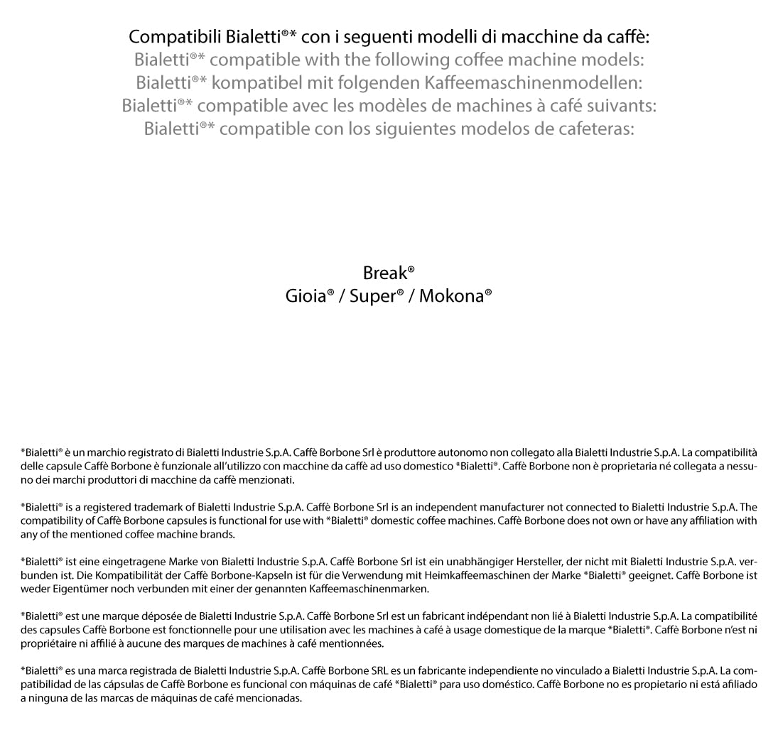 Thumbnail 3 de Caffè Borbone Rote Kaffeemischung – 50 Kapseln, kompatibel mit Bialetti-Heimmaschinen
