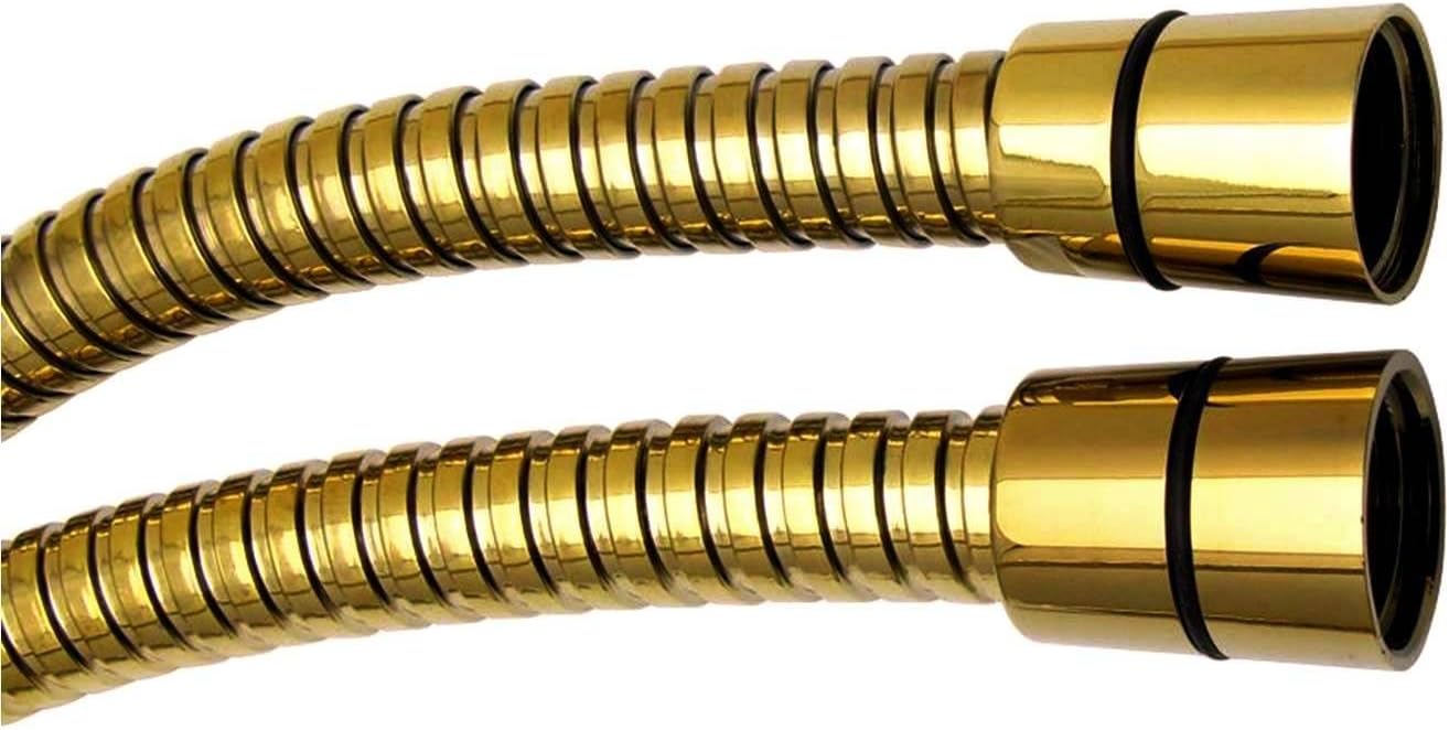 Detalle 2 de Triton Showers Shower Hose 1.25 Metres – Gold, Anti-Kink, Universal Fit