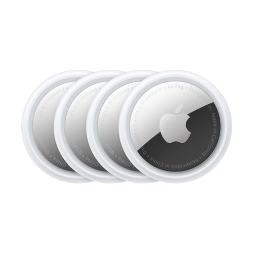 Detalle de Apple AirTag (1st Generation) 4 Pack: Find Your Essentials with Confidence