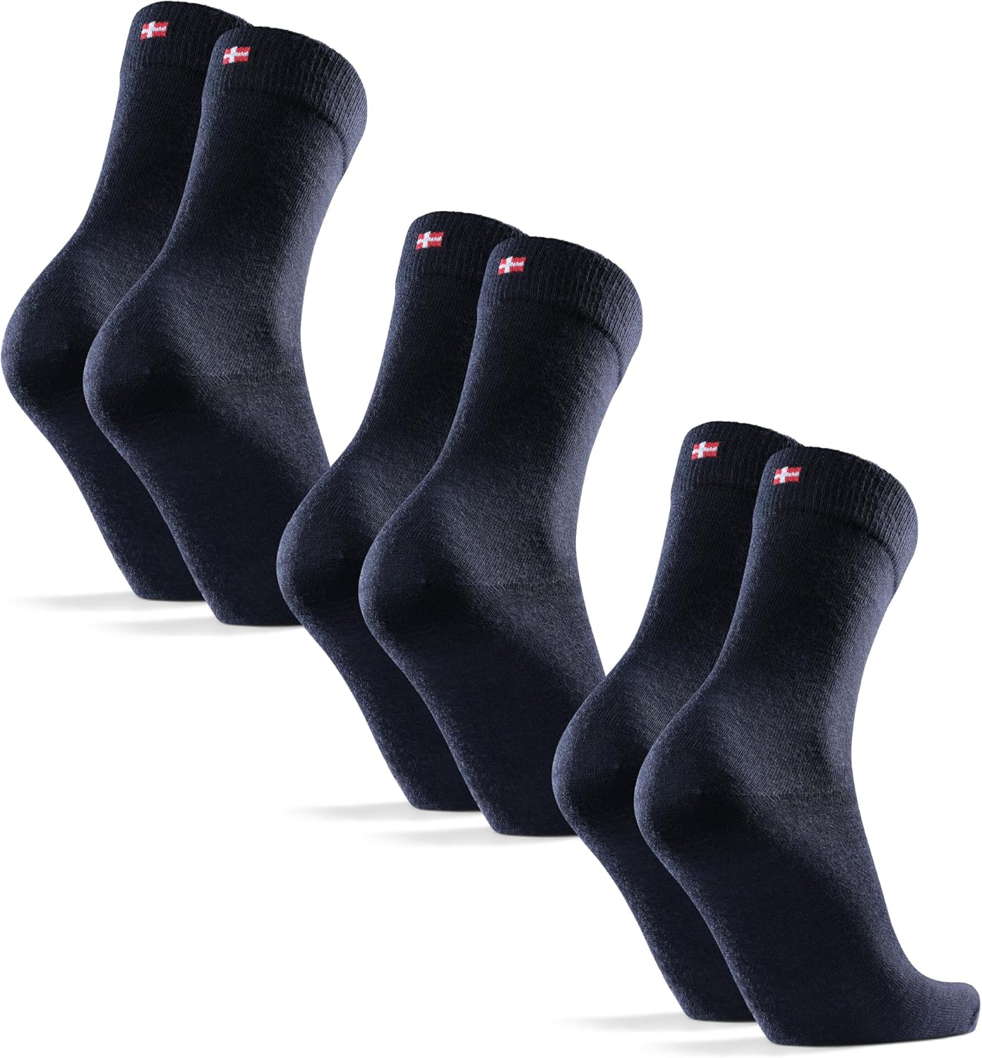Detalle de Danish Endurance Calze in lana Merino traspiranti classiche (3 paia) blu scuro 43-47