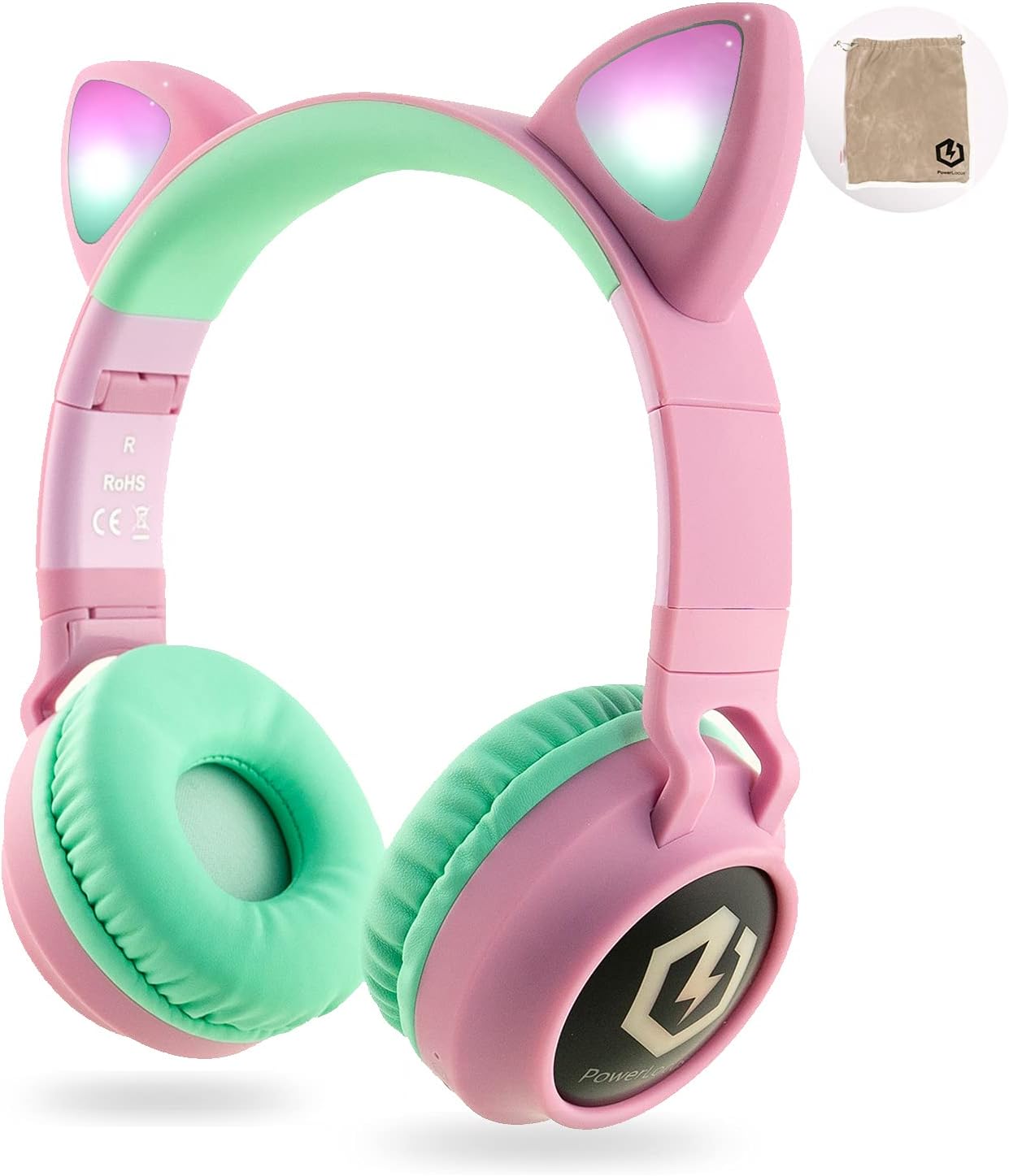 Detalle de PowerLocus Bluetooth kids headphones 15m