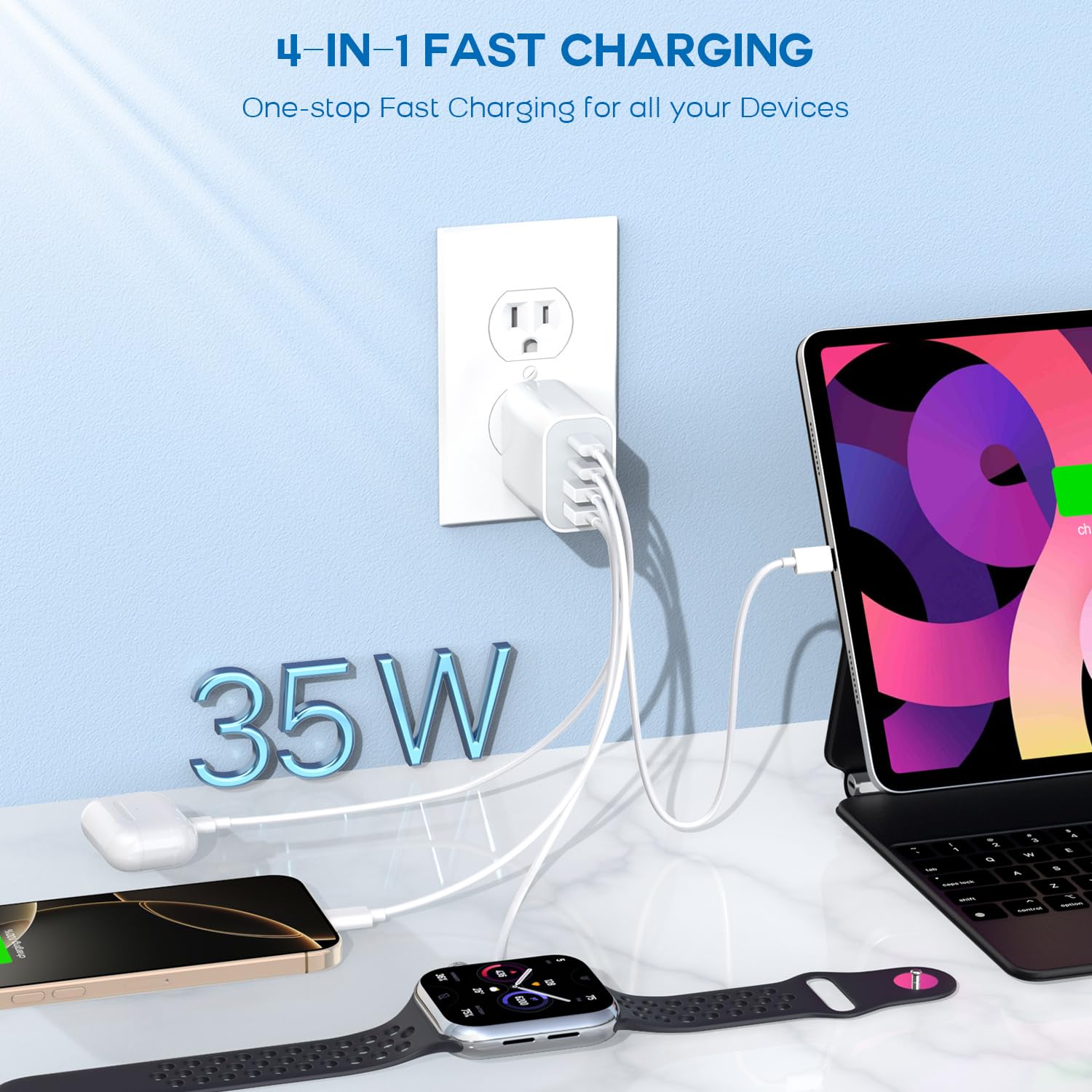 Thumbnail 3 de Apple iPhone 17 35W 4-Port Charger Pack