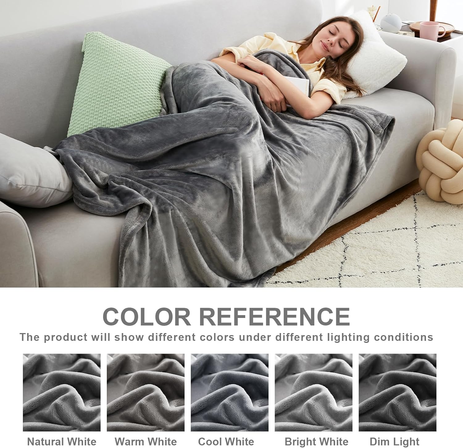 Thumbnail 2 de Hansleep fleece blanket Twin 60 x 80 in