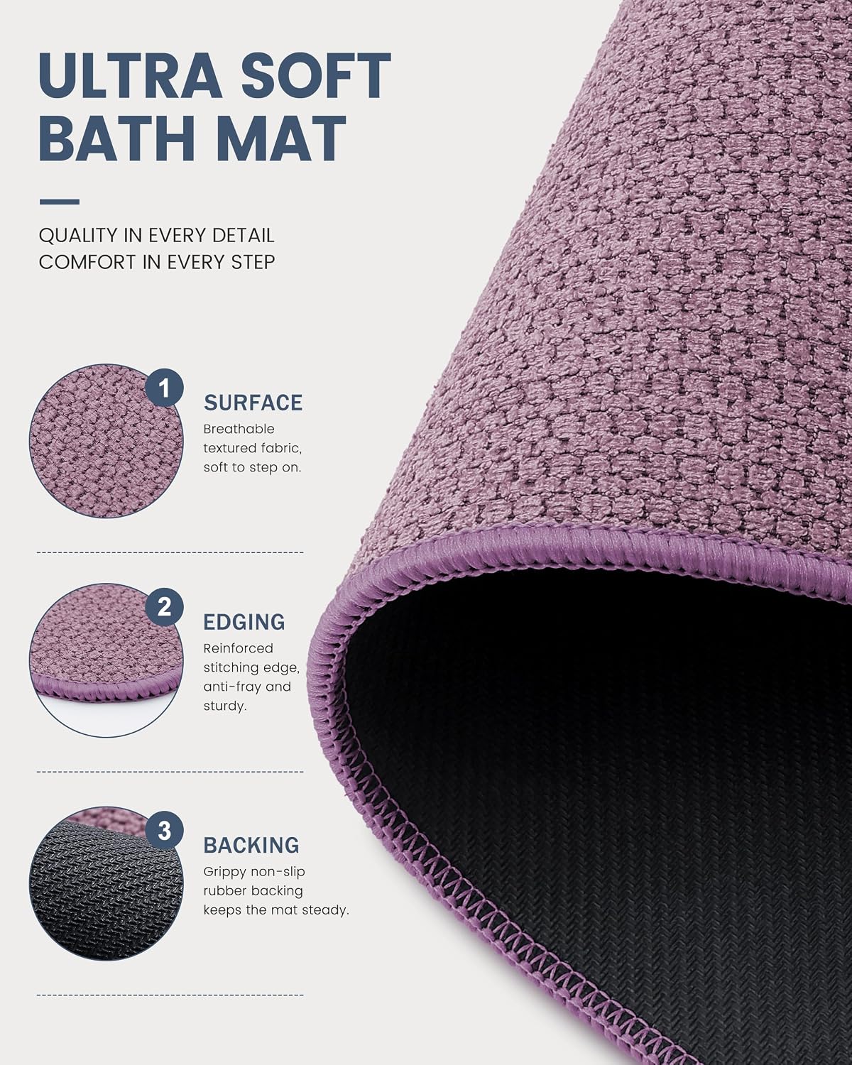 Detalle 1 de Smiry Bath Mat 30x20