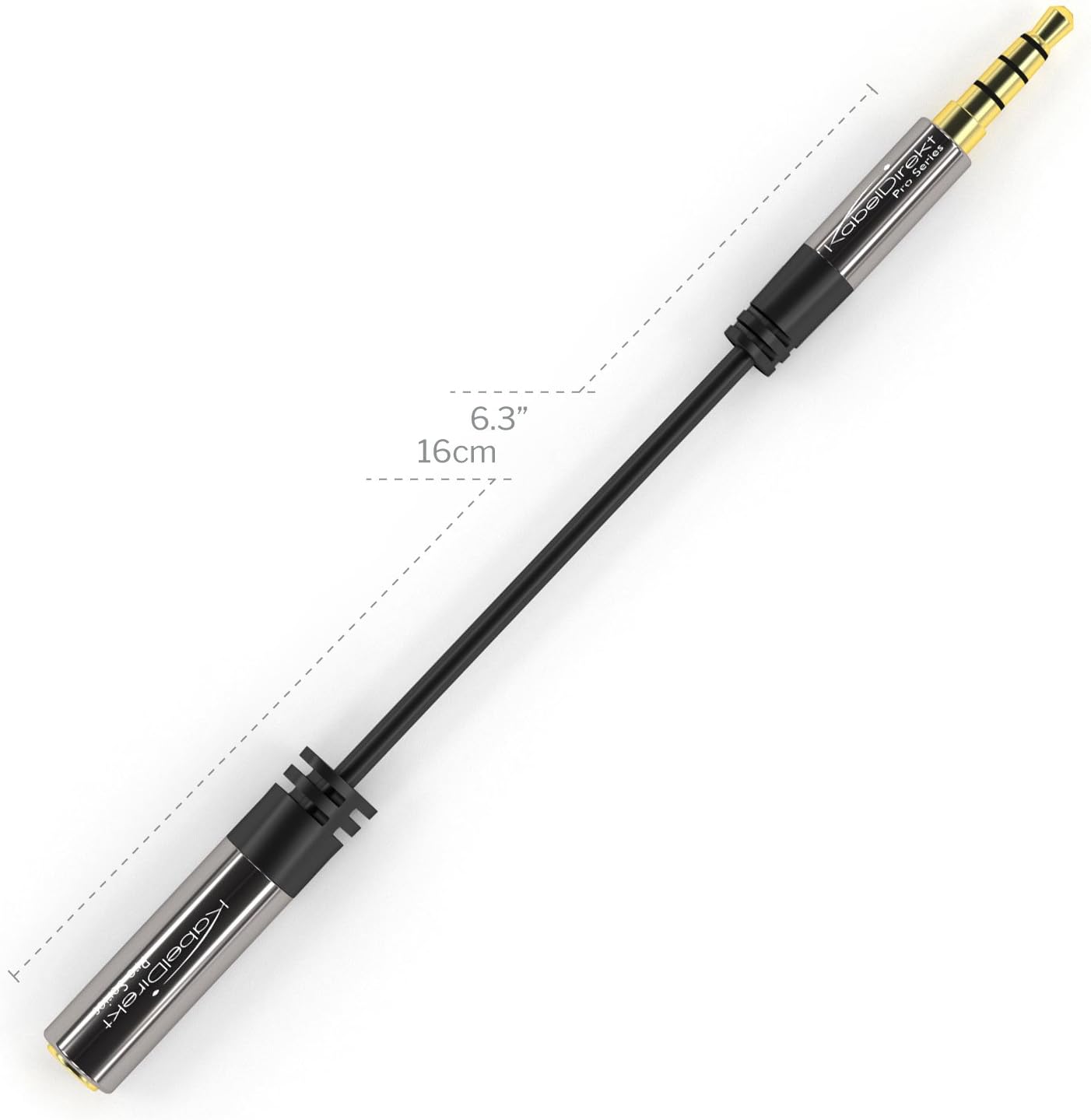 Thumbnail 3 de KabelDirekt 3.5mm Headset Audio Stereo Plug Cable PRO Series