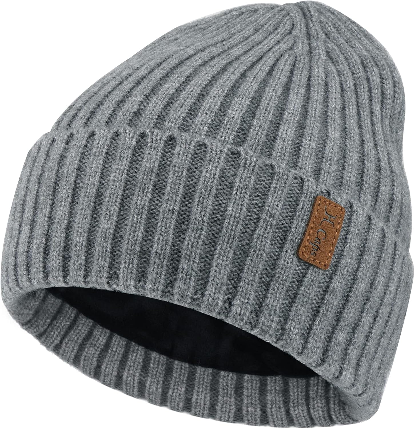 Detalle de Cappello termico in maglia foderato in pile unisex 🧣