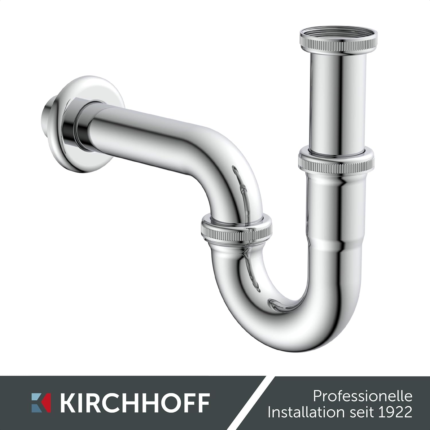 Thumbnail 6 de KIRCHHOFF Siphon Waschbecken PLUS – langlebiger Siphon mit langem Abfluss- und Tauchrohr, 1 1/4" Anschluss, 32 mm