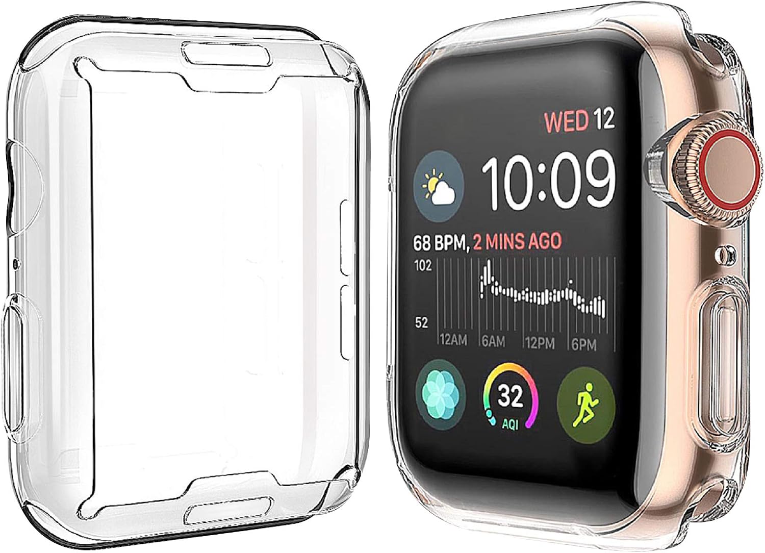 Detalle de JULK 44mm Case for Apple Watch SE 3 2-Pack