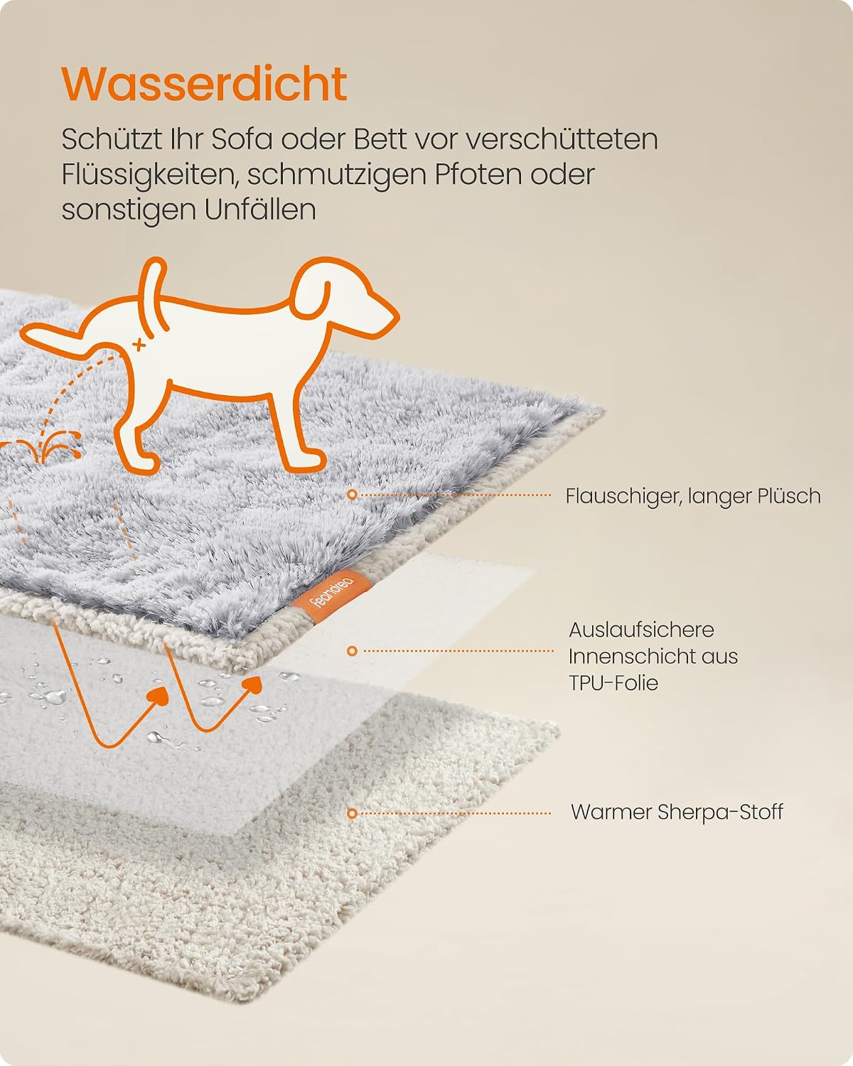Detalle 1 de Feandrea XXXL Hundedecke 229x203 cm wasserdicht