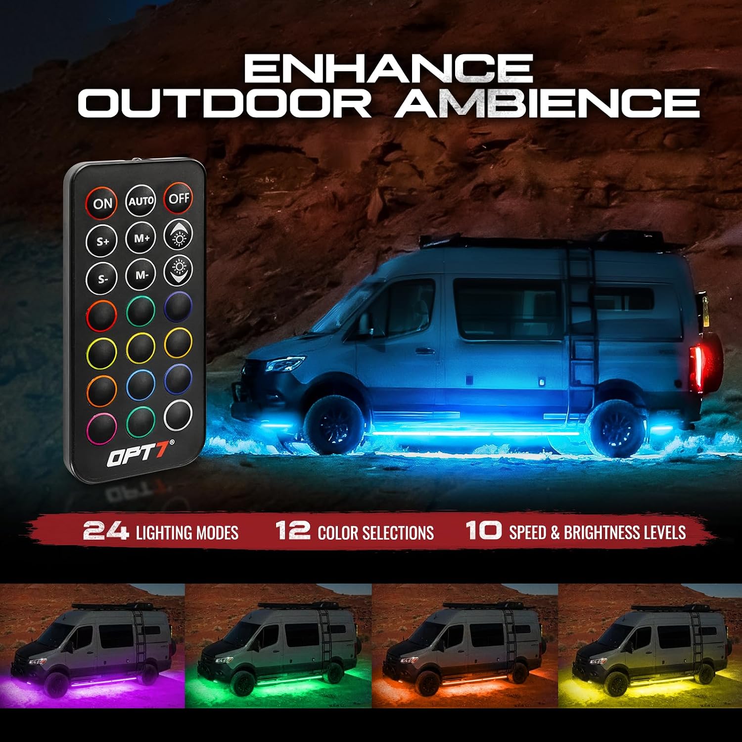 Thumbnail 1 de OPT7 Aura underglow kit for RV, 12V LED