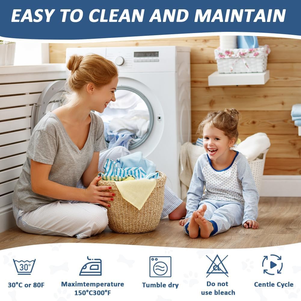 Thumbnail 6 de DUJUIKE Protège-matelas imperméable 85x90 cm en TPU, alèse lavable pour incontinence