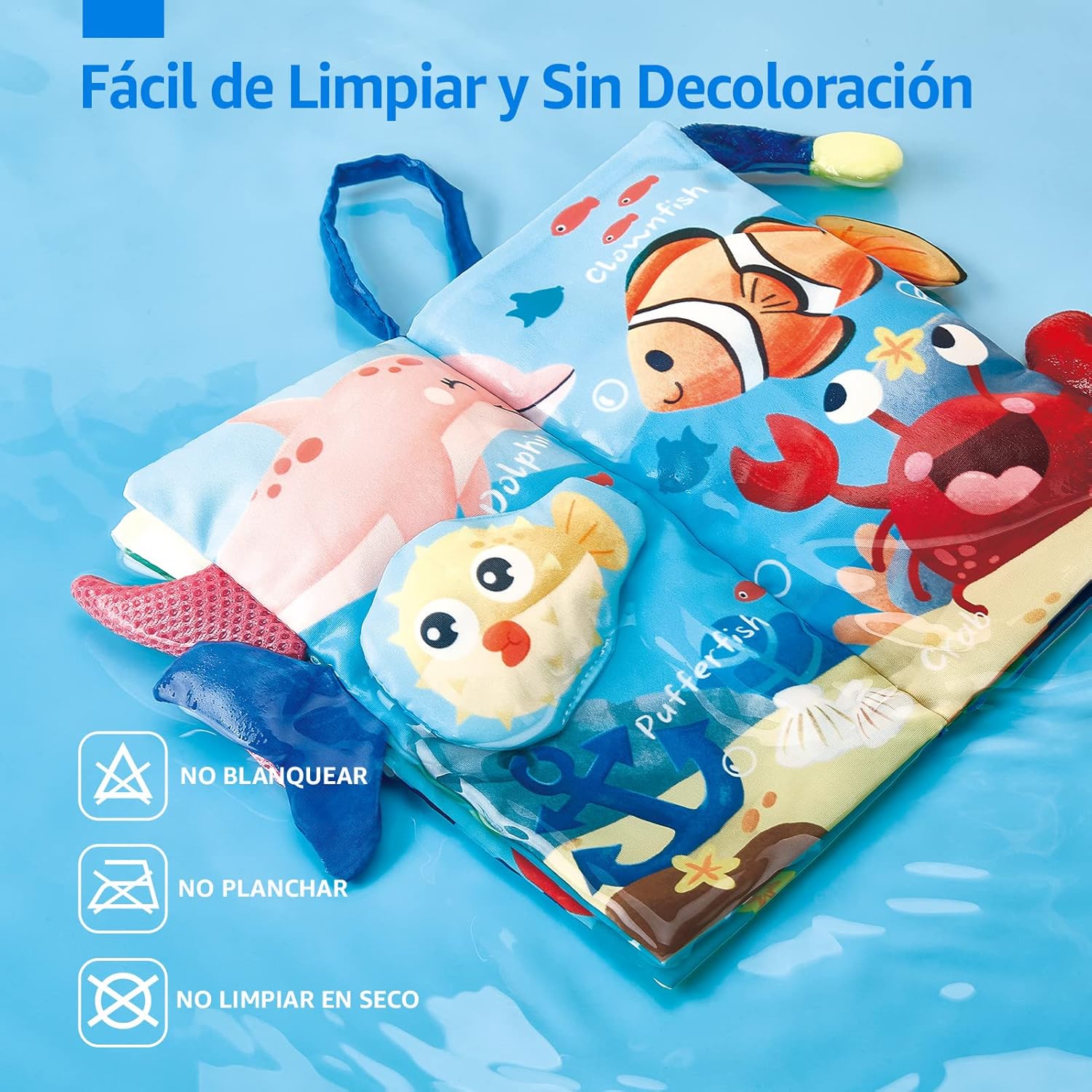 Thumbnail 5 de hahaland Libros de tela bebé 2 piezas