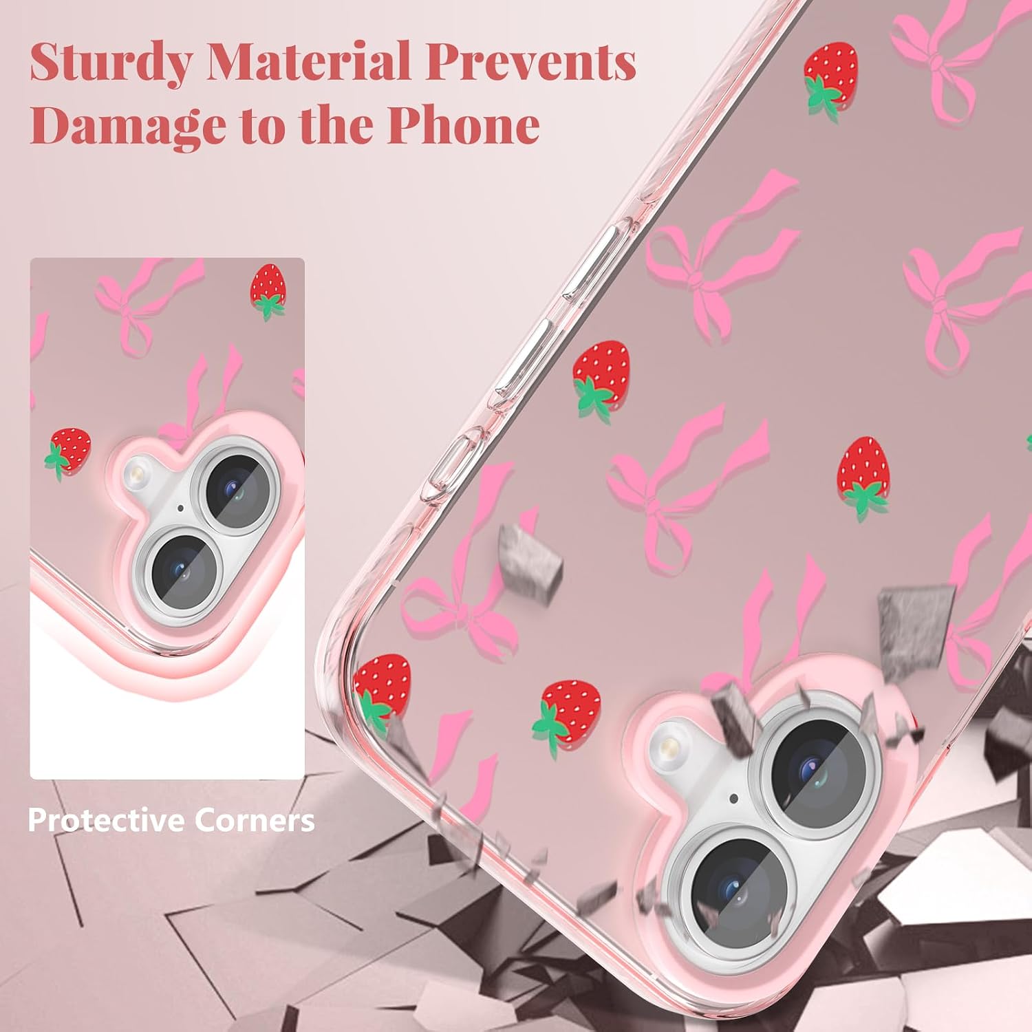 Thumbnail 5 de ZTOFERA Rosa Hülle für iPhone 17