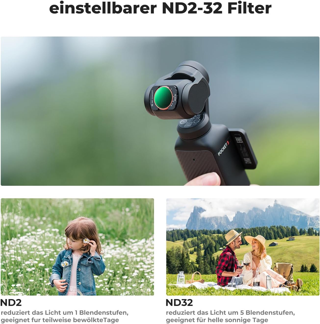 Thumbnail 5 de K&F Concept OSMO Pocket 3 Polfilter