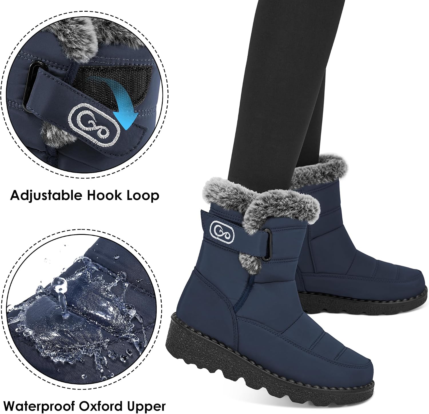 Thumbnail 4 de Ablanczoom Women's Snow Boots in Oxford Cloth