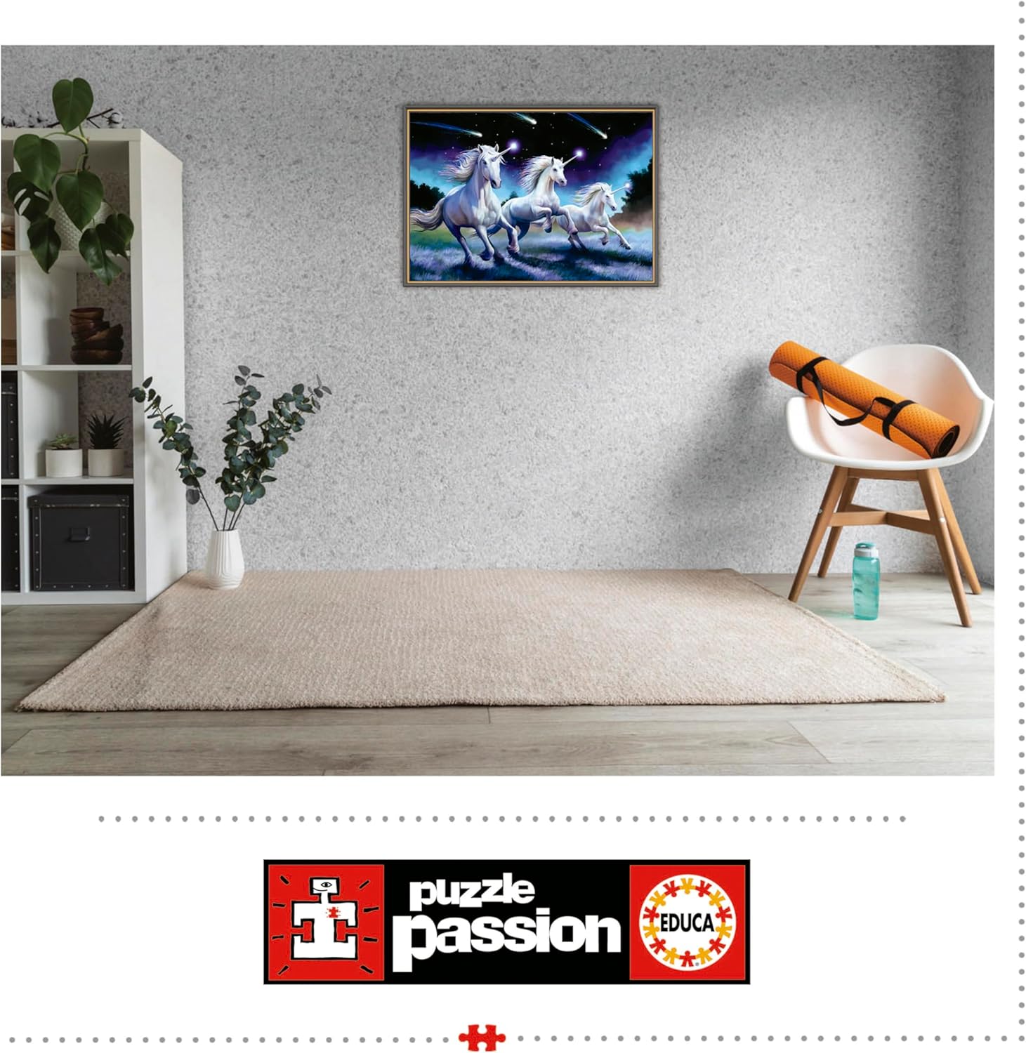 Thumbnail 4 de Puzzle Educa 1000 pièces pour adultes Unicòrns, Anne Stokes (68 x 48 cm)