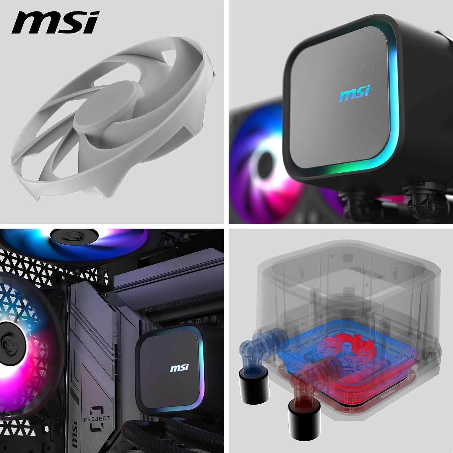 Detalle 1 de MSI MAG CORELIQUID A13 240 watercooling
