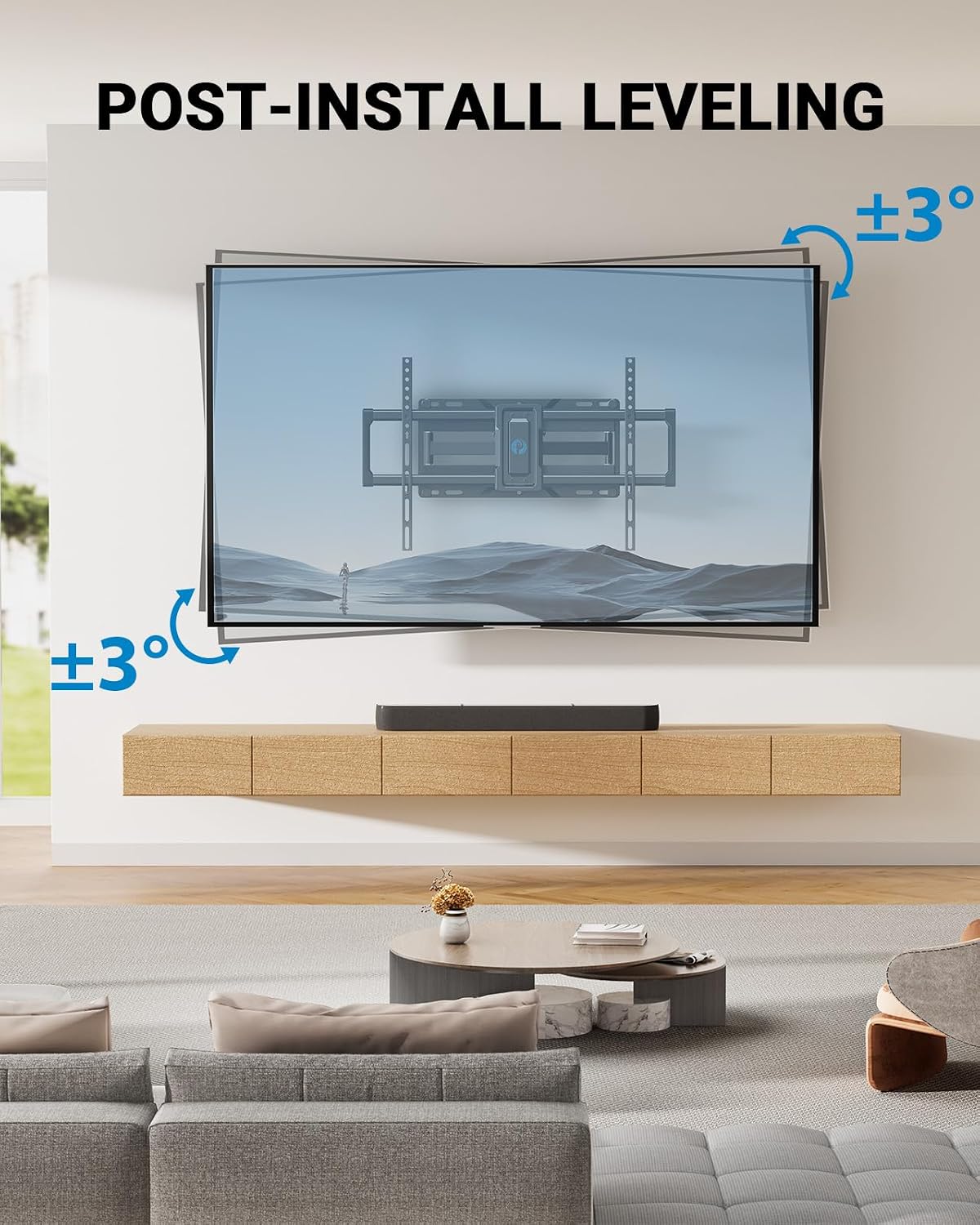 Thumbnail 6 de Pipishell Full Motion TV Wall Mount 42–85 inch
