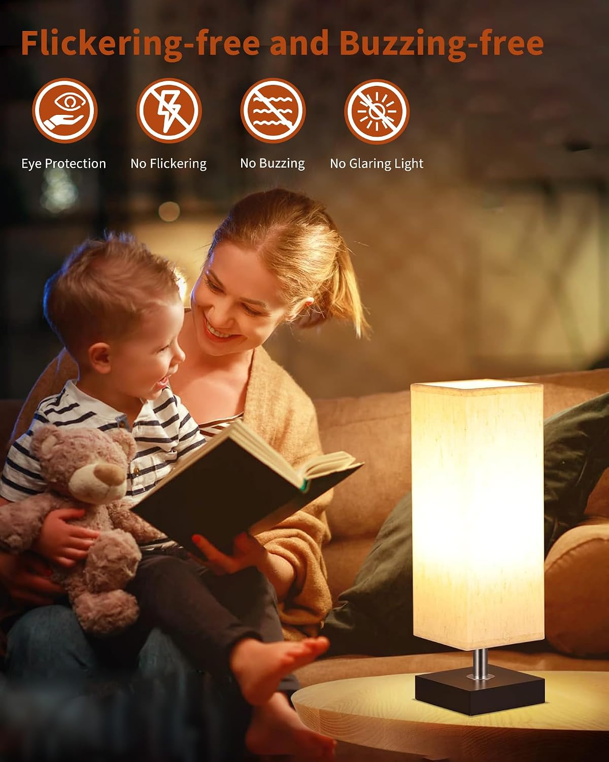 Detalle 1 de TJOY QASNB2 A19 LED Light Bulbs, 100W Equivalent, 2700K, 12-Pack