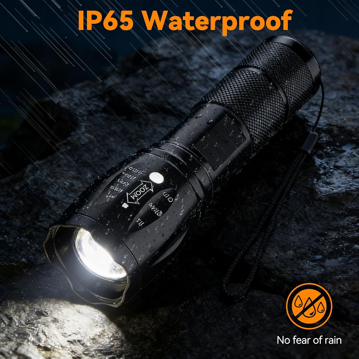Detalle de BESTSUN 2 Pack Tactical Flashlight Torch, Zoomable LED Flashlights with 5 Modes