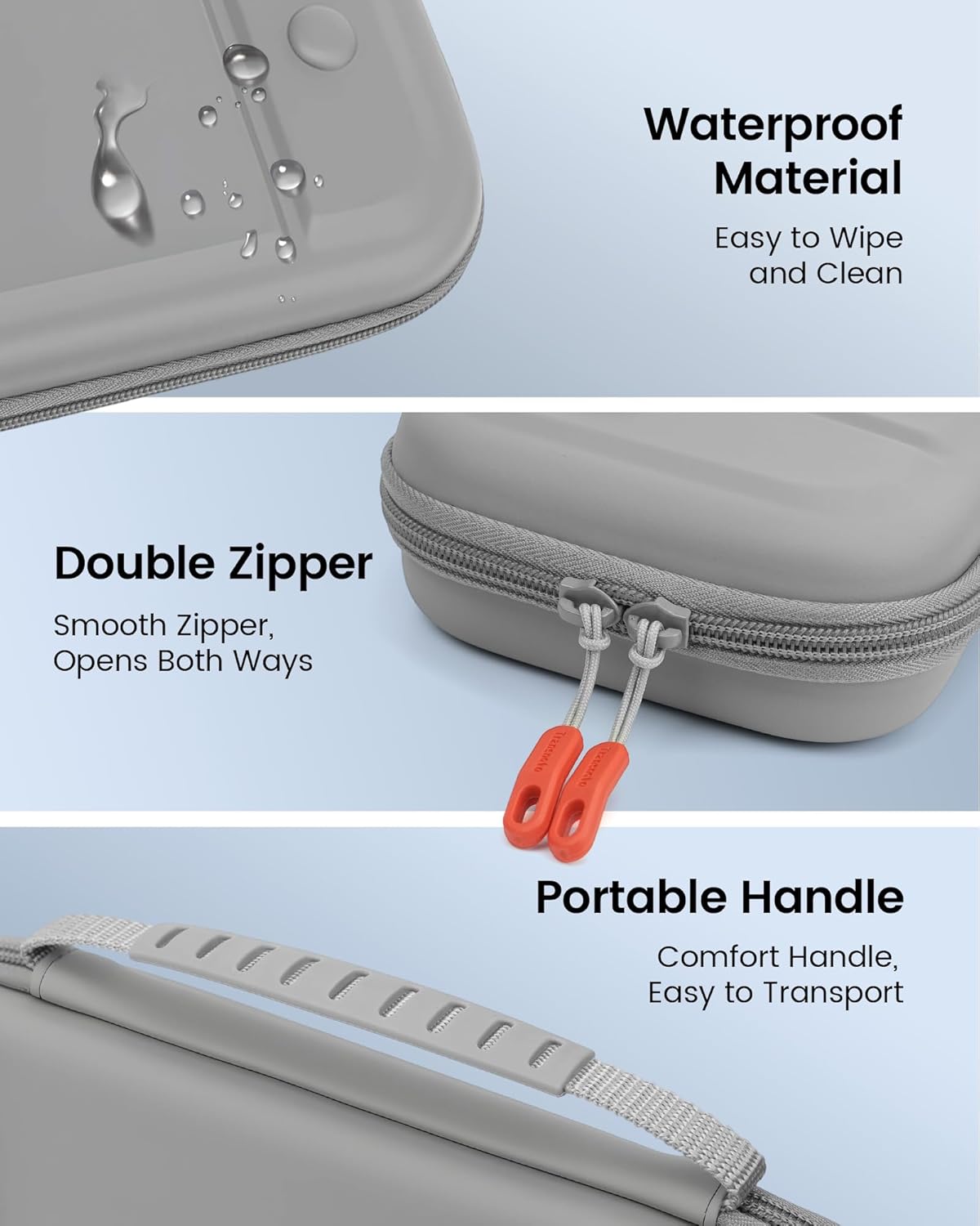 Thumbnail 6 de TRANSNOVO Carrying Case for Nintendo Switch 2 Console (2025) – Durable, Shockproof Travel Case in Grey