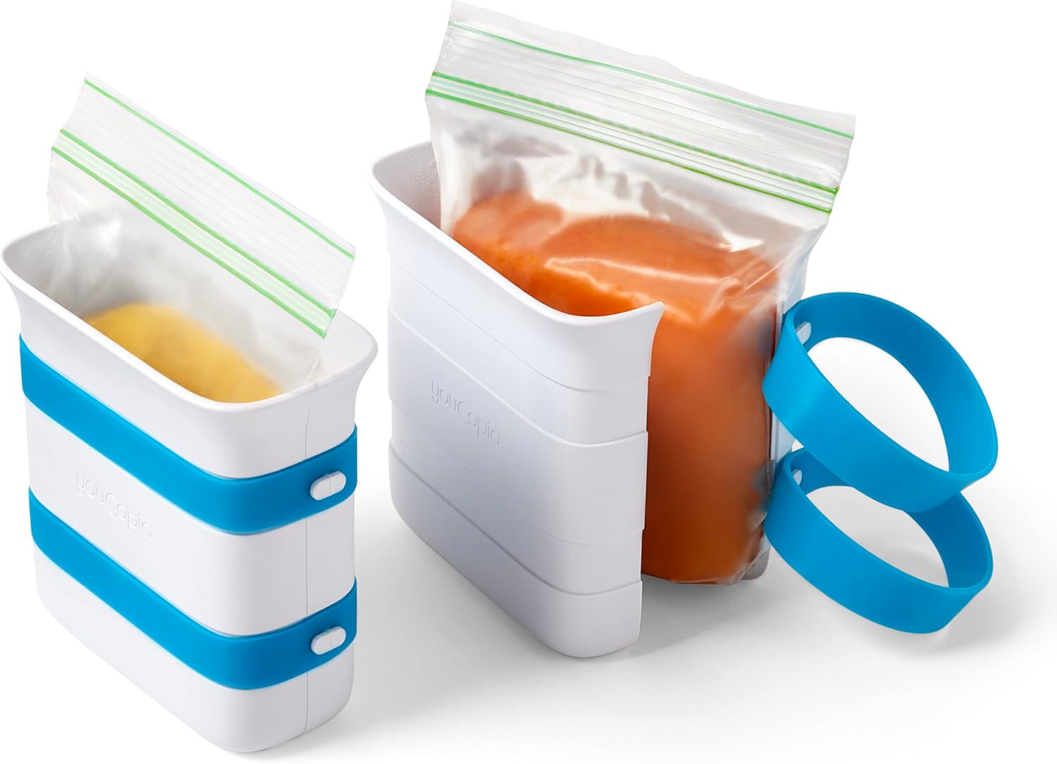 Detalle de YouCopia FreezeUp Freezer Food Block Maker 2-Cup 🍽