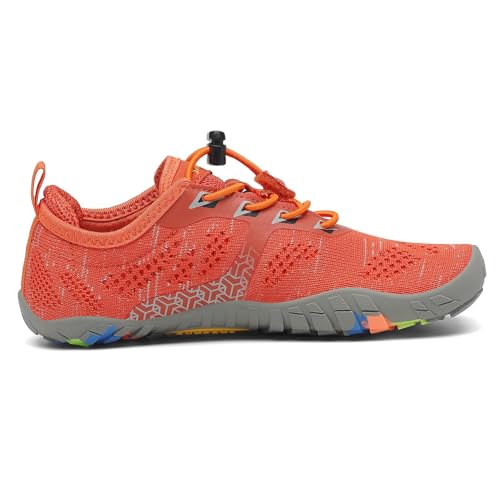 Thumbnail 7 de SAGUARO Barefoot Zapatillas de trail running minimalistas para niños (naranja)