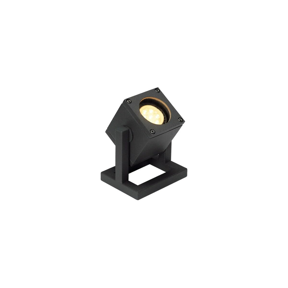 Detalle de SLV Lampe à poser CUBIX 1/Luminaire extérieur – éclairage orientable en aluminium pour l’extérieur