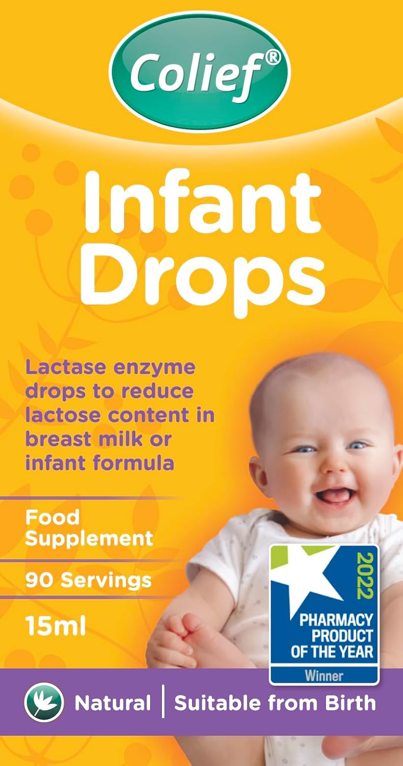 Detalle de Colief Infant Drops: Lactase Enzyme Drops for Colic Relief in Babies (15ml)