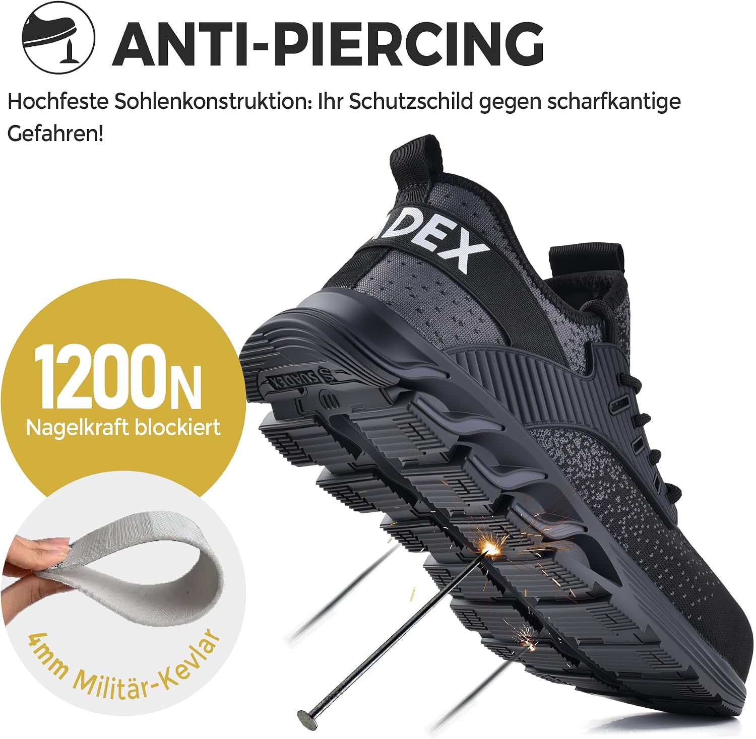 Detalle de SUADEX Sicherheitsschuhe 37–48 EU