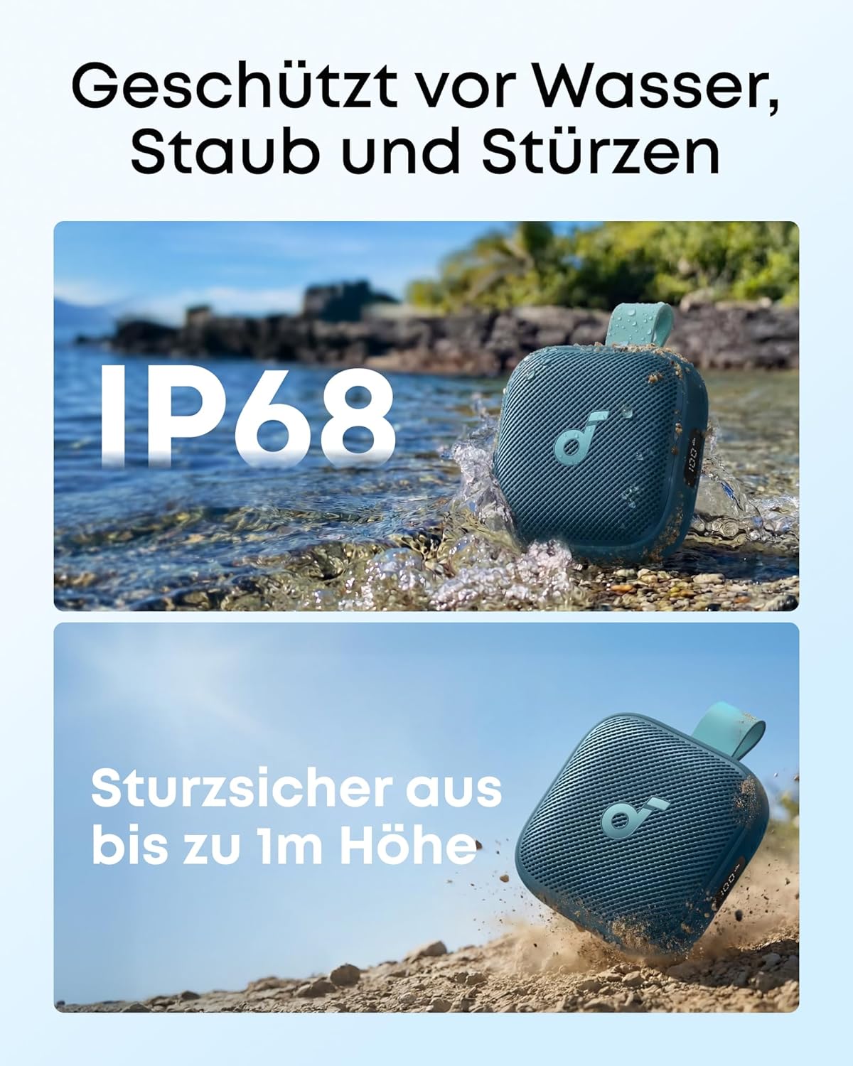 Thumbnail 4 de soundcore Boom Go 3i von Anker – kompakter Bluetooth-Lautsprecher mit 15 W, IP68, 24 h Akku und RGB Lichtshow