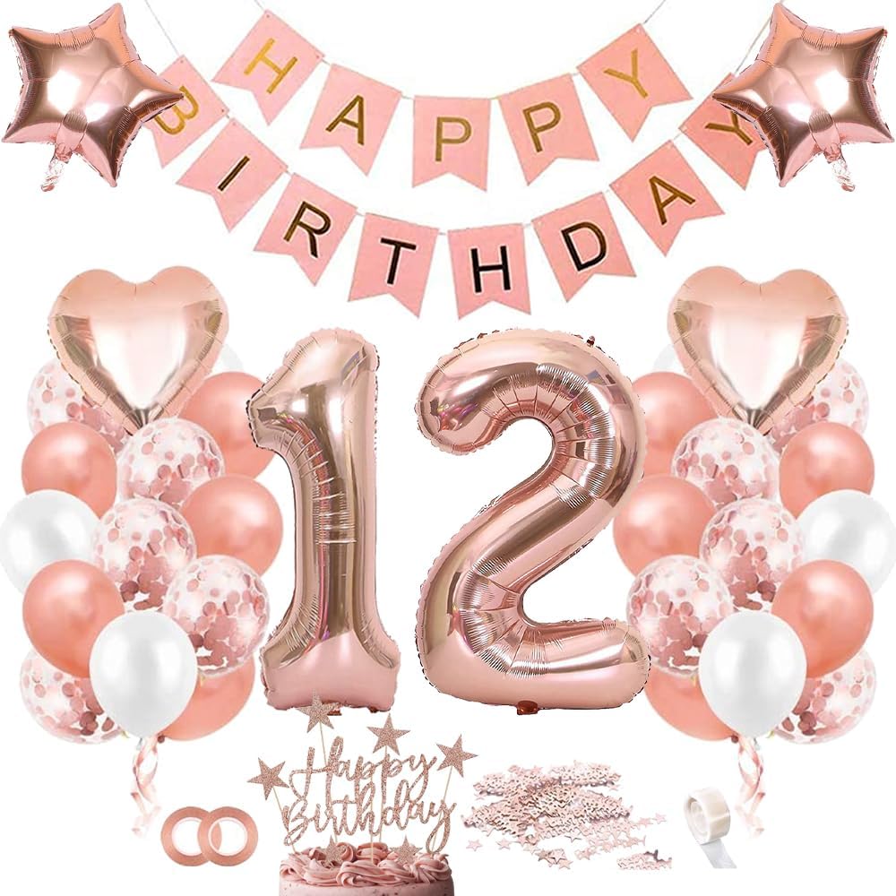 Thumbnail 6 de TOPHOPE Luftballon-Set zum 13. Geburtstag Roségold mit XXL Folienballon Zahl 13