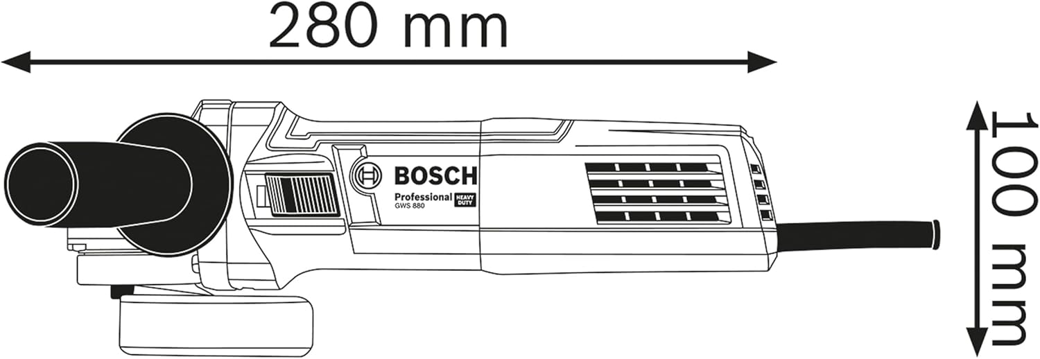 Thumbnail 1 de Bosch Professional Winkelschleifer GWS 880 – 125-mm-Trenn- und Schleifmaschine mit 880-W-Motor