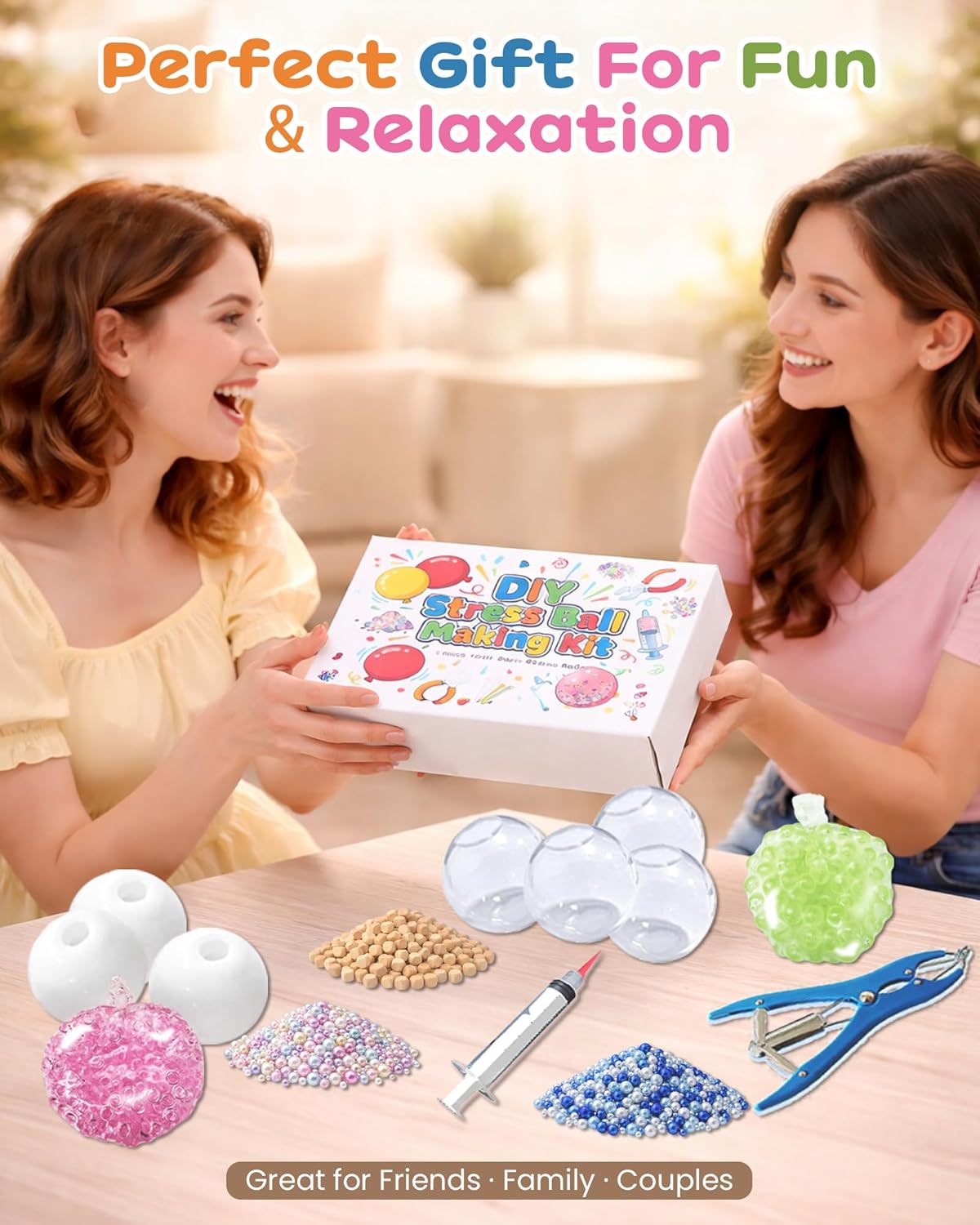 Thumbnail 6 de Ploithic DIY Stress Ball Making Kit with TPR Skins, Filler and Air Tools