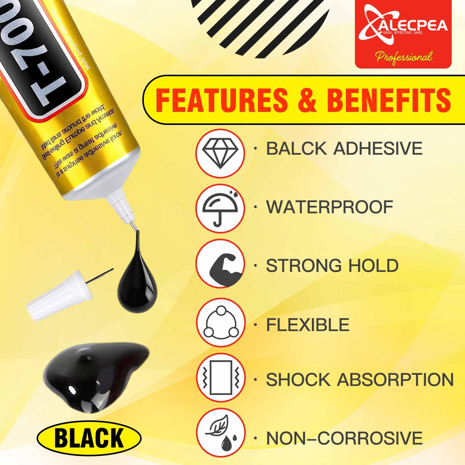 Thumbnail 1 de ALECPEA Upgrade T-7000 Black Adhesive Glue – 110ml for Precision Repairs