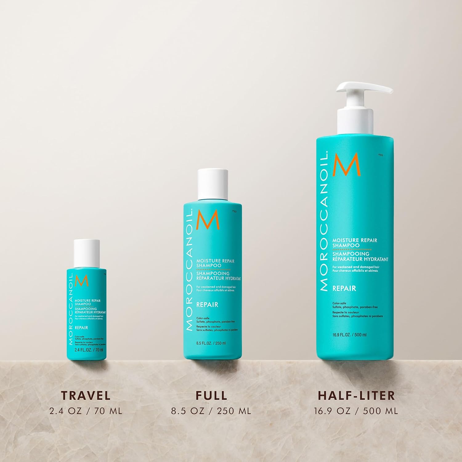 Thumbnail 3 de Moroccanoil Shampoo e Conditioner Half-Liter Set: set riparatore idratante per capelli più gestibili