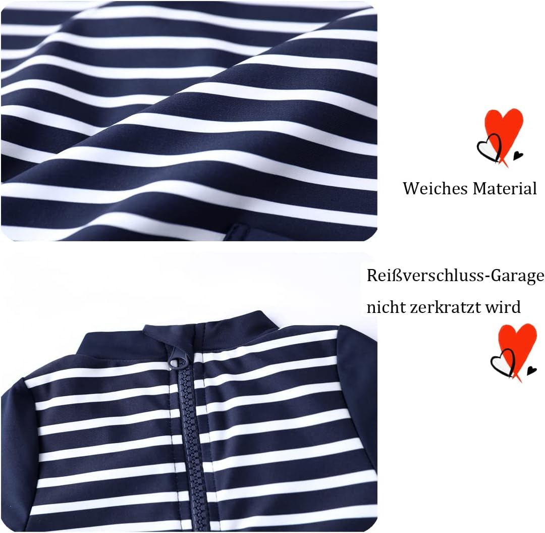 Detalle 2 de UMELOK Baby Badeanzug mit Sonnenhut UV Schutz (UPF 50+) für Jungen